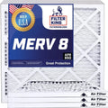 Filter King 23.5x17x1 Air Filter | 4-PACK | MERV 8 HVAC Pleated A/C Furnace Filters | MADE IN USA | Actual Size: 23.5 x 17 x .75"