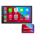 Car Radio 7'' 2 Din Stereo Receiver Bluetooth, Microphone, Mirror Link, Display, GPS, Touch Screen Support Apple Carplay , Android Auto