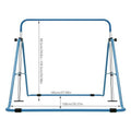 AKaSping Gymnastics Bars for Kids Expandable Adjustable Height Gymnastic Horizontal Bars Folding Junior Training Kip Bar Equipment for Home Indoor Floor Practice Gymnastics Training
