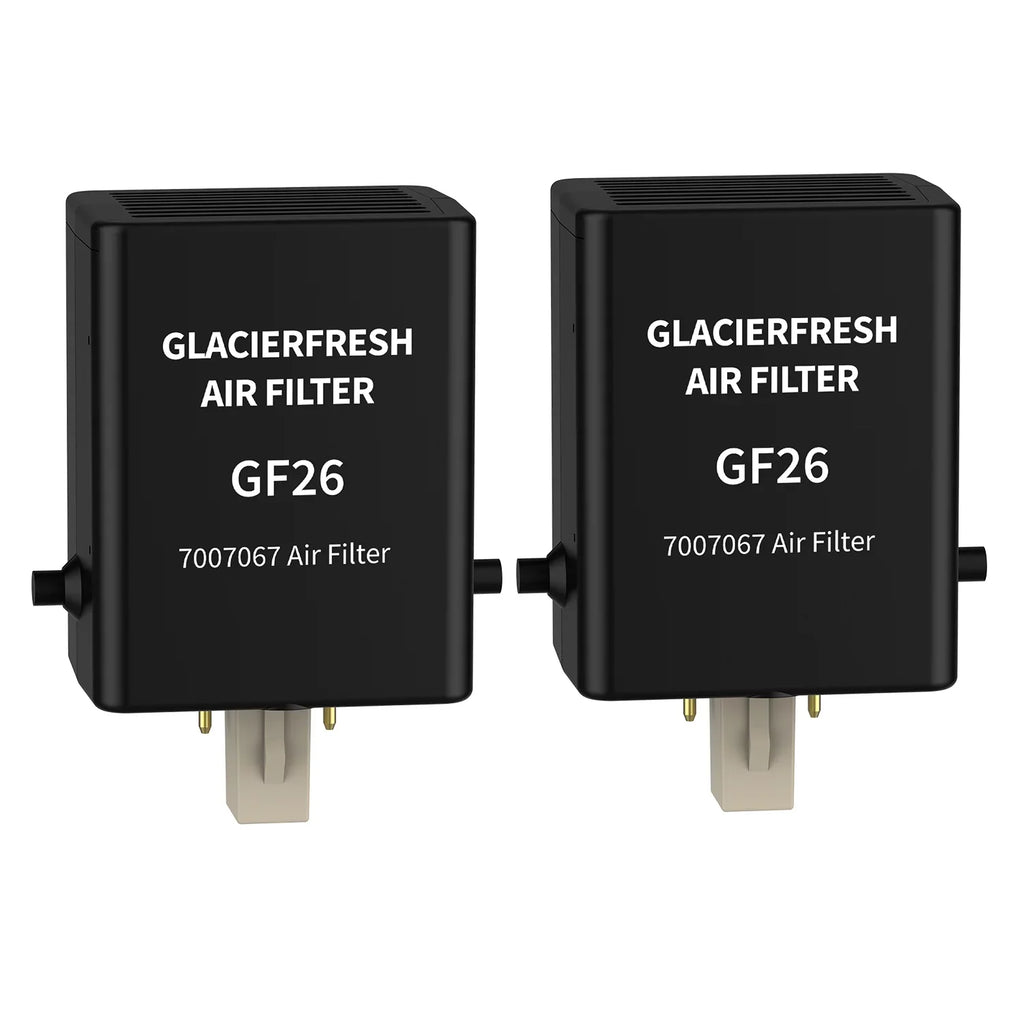 GLACIER FRESH Air Filter Replacement for Refrigerator 7007076 Air Filter, 2 Pack