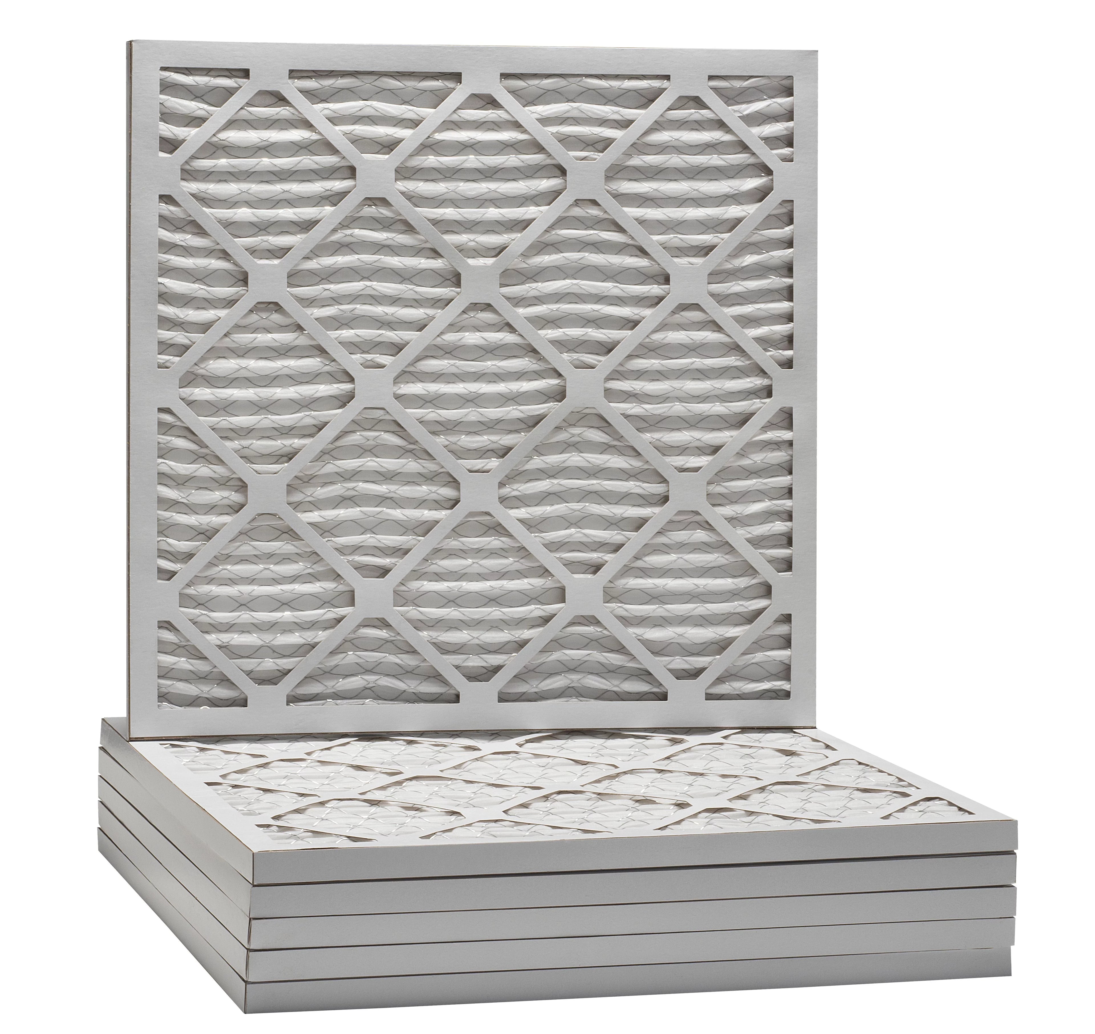 Aerostar 25x25x1 MERV  8, Pleated Air Filter, 25x25x1, Box of 6, Made in the USA