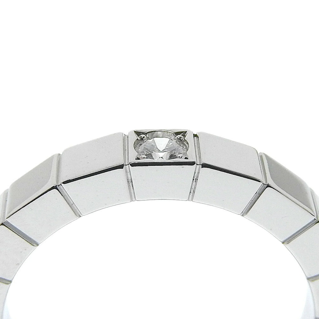 Pre-Owned Cartier CARTIER Lanieres Ring 1P Diamond K18 White Gold x Approx. 5.8g Women's I220823087 (Good)