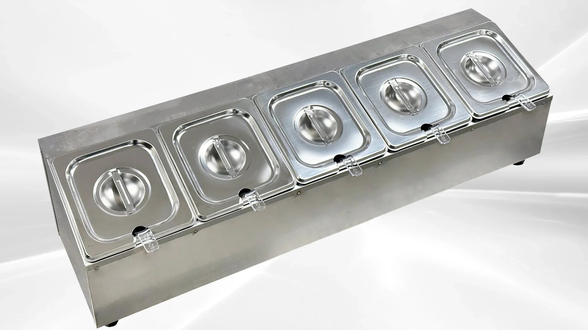 Stainless steel display Milk tea shop dessert basin commercial hot pot shop seasoning rack CS16- 5S