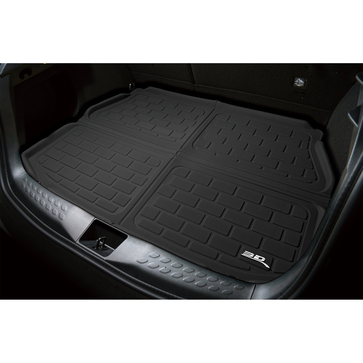 3D MAXpider KAGU Cargo Liner (BLACK) compatible with AUDI Q7 (4M)/SQ7 (4M) 2017-2024 - Cargo Liner