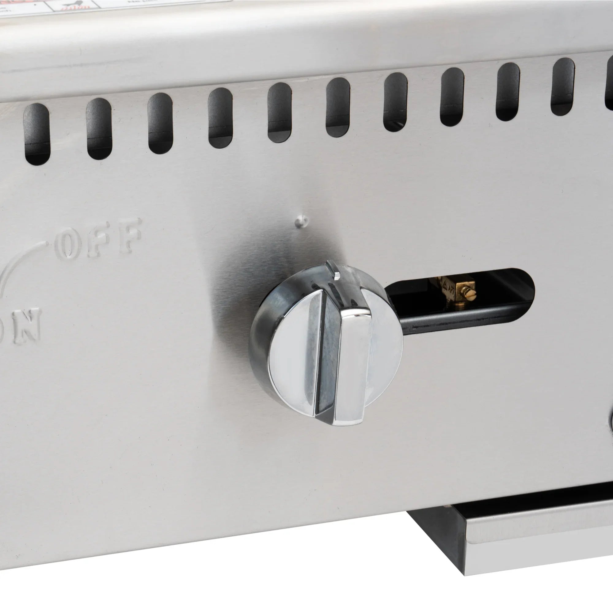 18 in. Natural Gas 1-Burner Griddle with 30,000 BTU in Stainless-Steel (KM-GG1-18M)