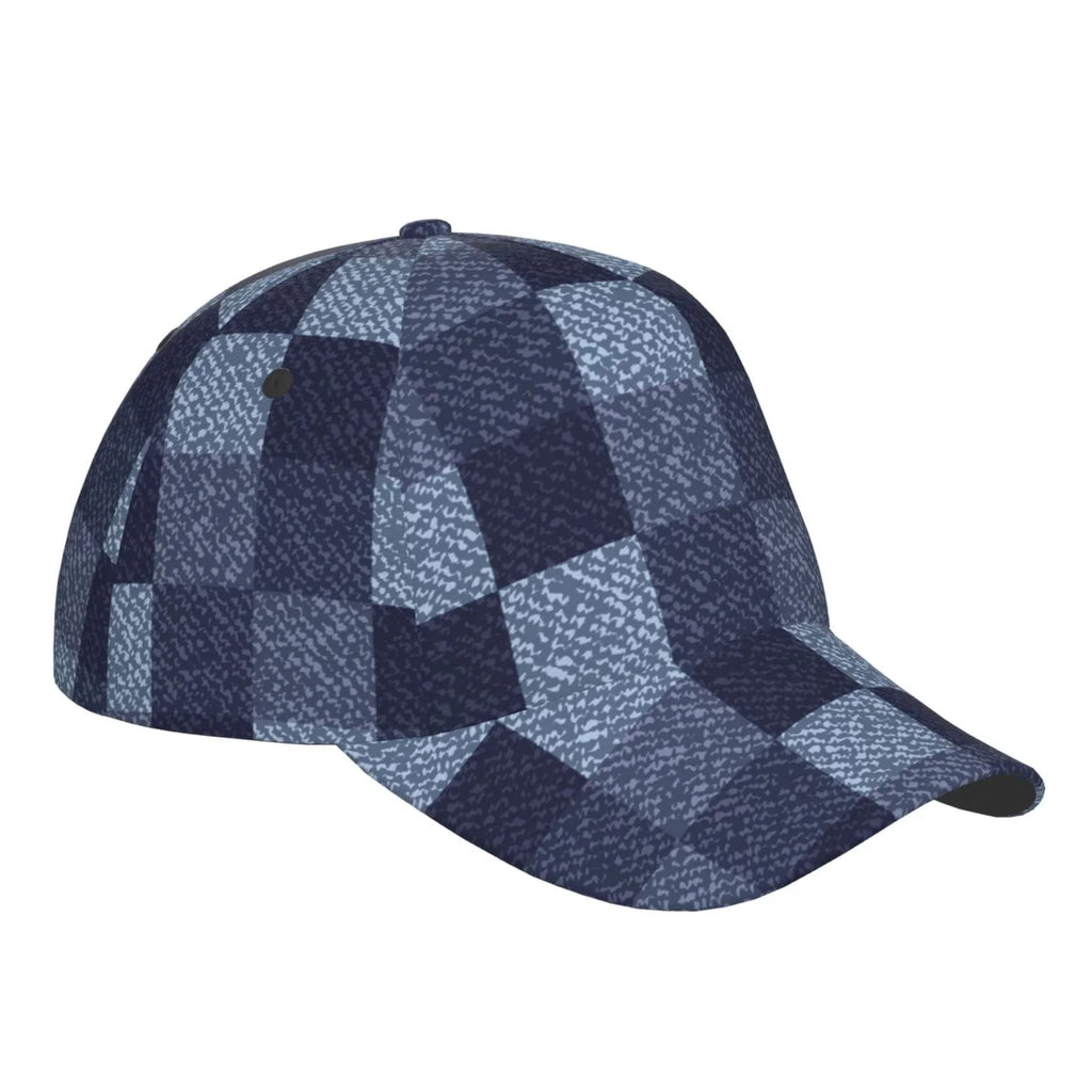 Balery Baseball Cap Adjustable Size for Running Workouts and Outdoor Activities All Seasons Dad Hat(Blue Gingham Buffalo Check)