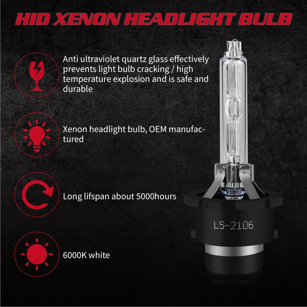 SKN D4S HID Headlight Bulbs for Mazda CX-5 2018 H11 H8 Led Fog Lights 4pcs