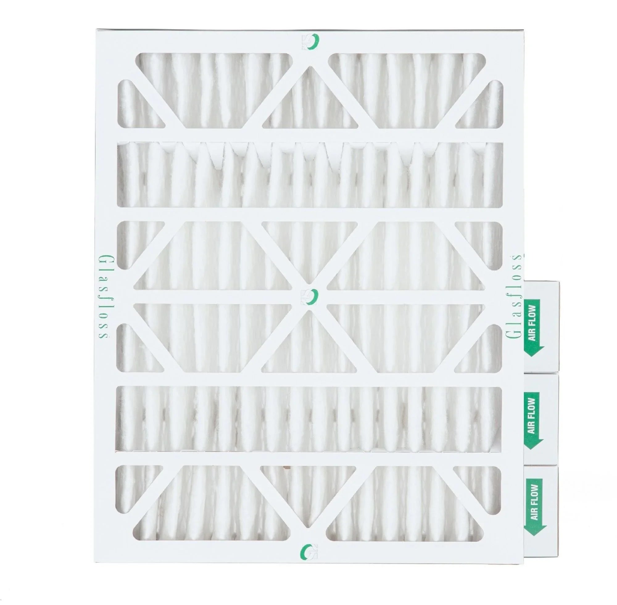 Glasfloss ZL 20x24x4 MERV 10 Pleated AC Furnace Air Filters. Box of 4. Exact Size: 19-3/8 x 23-3/8 x 3-3/4