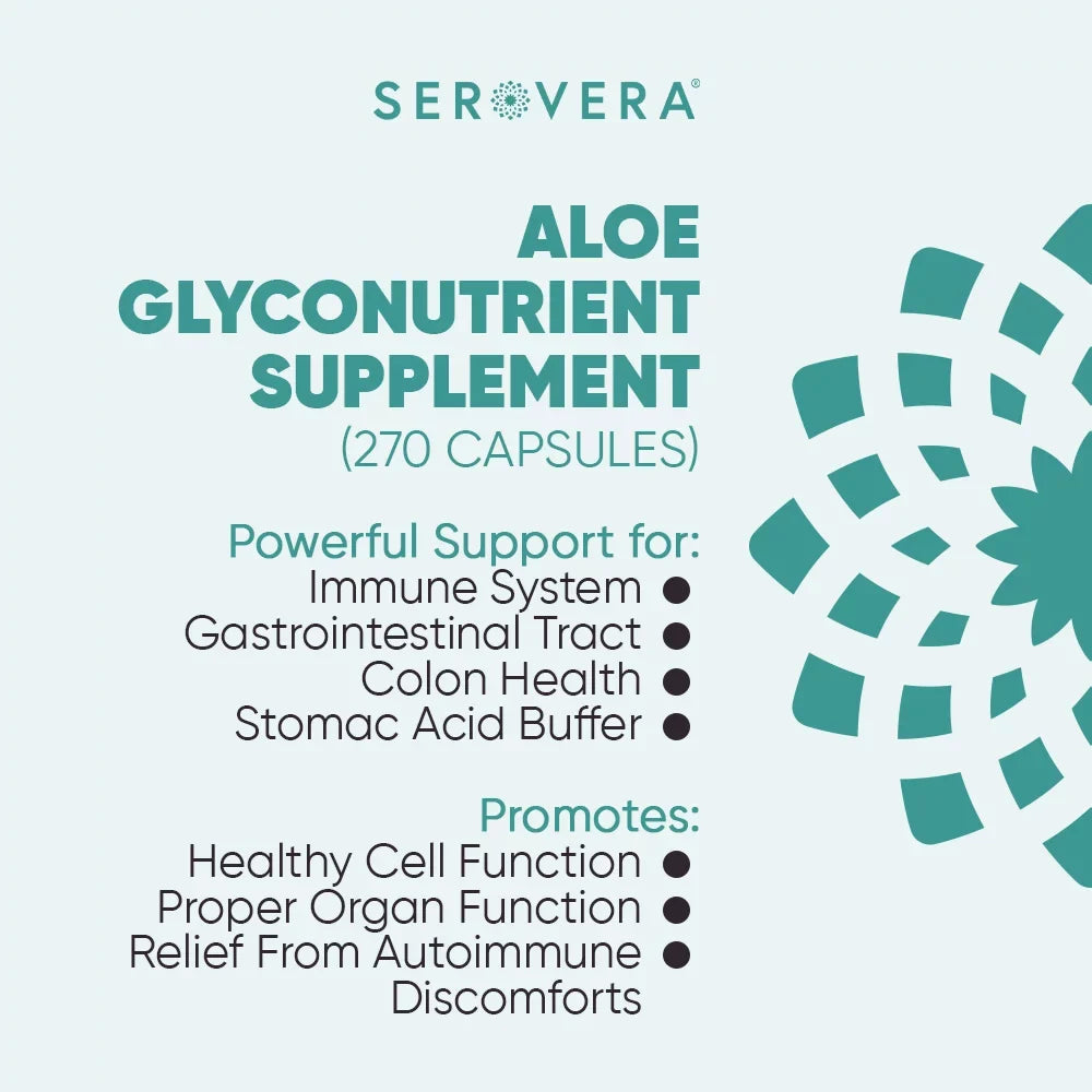 Serovera AMP 500-Immune Support Supplement for Colon Health-Immune System Modulator with L-Glutamine-270 Veggie Caps-Gluten Free- Up to 3 Months Supply