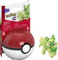 MEGA Pokemon Sprigatito Building Toy Kit, Poseable Action Figure with Poke Ball (27 Pieces) for Kids