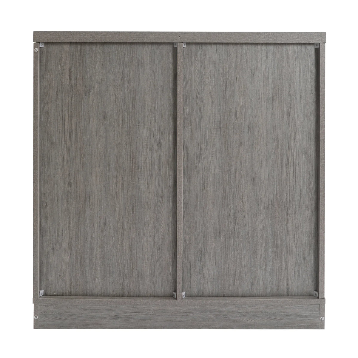 ABBSR Gray Wooden Wine Bar Storage Cabinet with Glass Holder,Wine Rack,Large Table for Decor