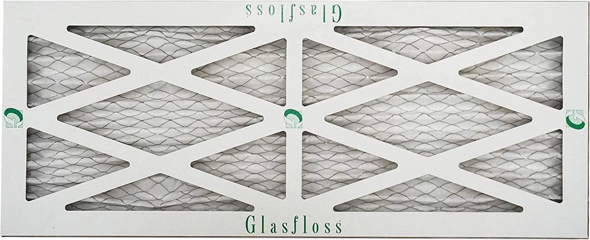 Glasfloss 8x14x1 - MERV 10 -Qty:12 - Furnace Air Filter - Made in USA (Actual Size: 7.5 x 13.5x7/8 inch)