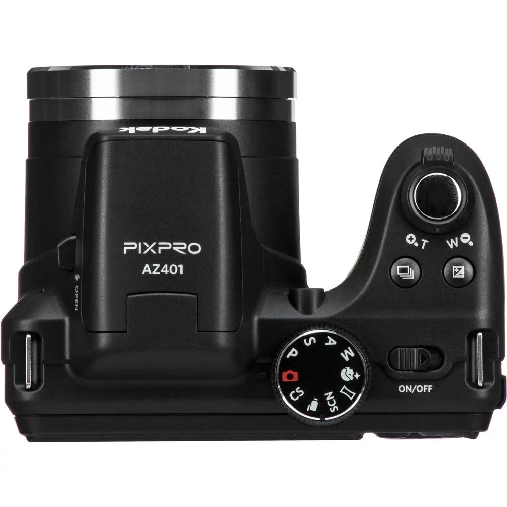 Kodak PIXPRO AZ401 Digital Camera (Black) + Spider Tripod + Case+ 1 Yr Warranty