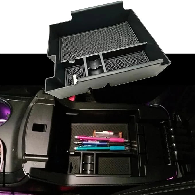 EVTIME Center Console Organizer Interior Storage Box fit for Ford Explorer 2019 2018 2017 2016 2015 2014 2013 2012 Accessories Armrest Secondary Storage Tray