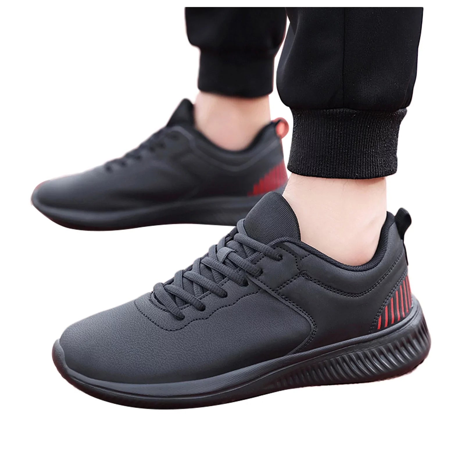 AdBFJAF Mens Dress Sneakers Brown Men's Shoes Lightweight Waterproof High-Elastic Running Shoes Casual Sports Shoes