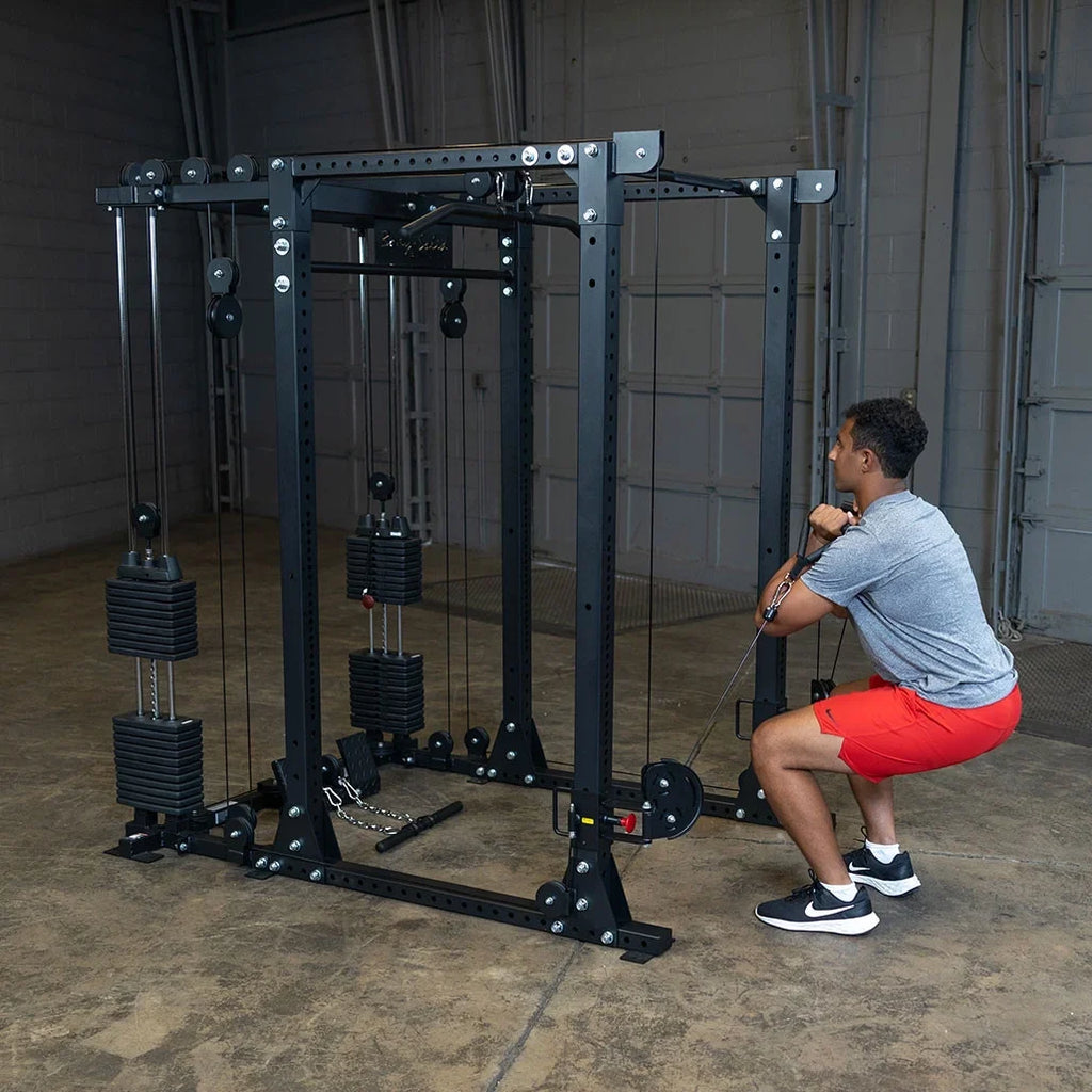 Body-Solid Functional Trainer Attachment with Weight Stacks