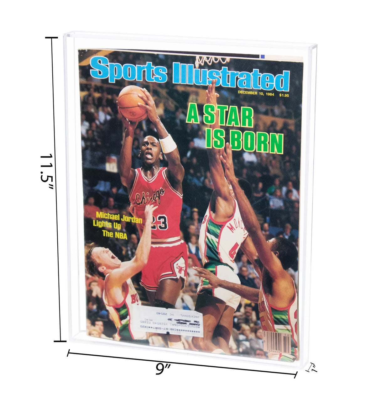 Better Display Cases Clear Acrylic Table Top Display Case for Collectible Magazine or Comic Book (A119)