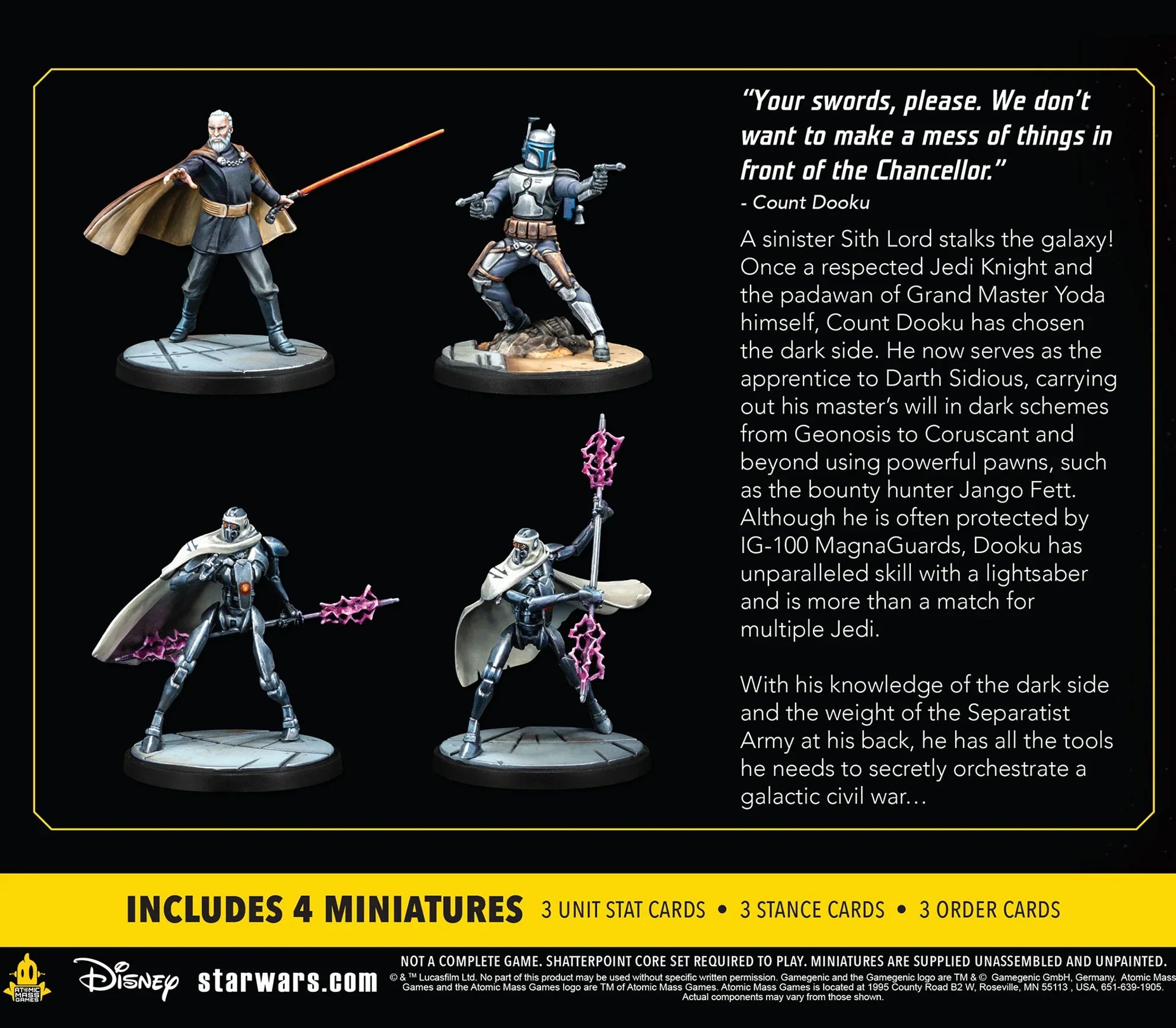 Star Wars: Shatterpoint - Twice the Pride: Count Dooku Squad Pack