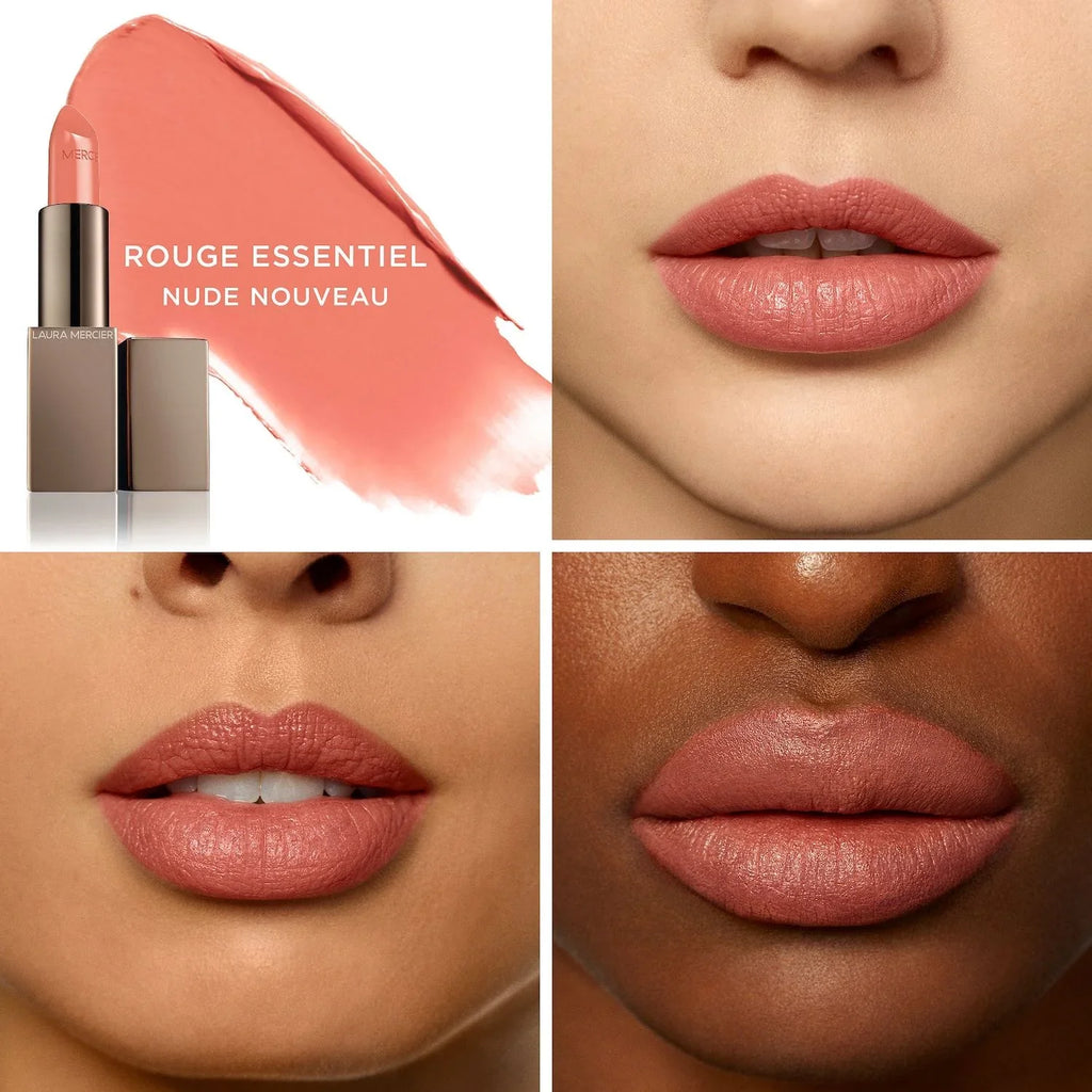 Laura Mercier Rouge Essentiel Silky Cream Lipstick - Nude Nouveau - nude pink brown