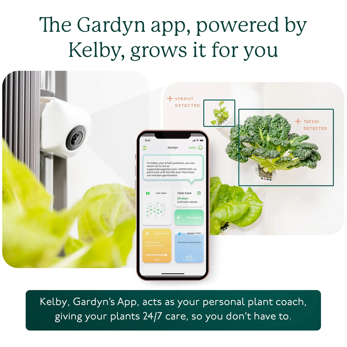 Gardyn 3.0 Hydroponics Growing System & Vertical Garden Planter | Indoor Smart Garden| Includes 30 Non-GMO Indoor Plants, Herbs & Vegetables & LED Grow Lights for Your Home Indoor Gardening System