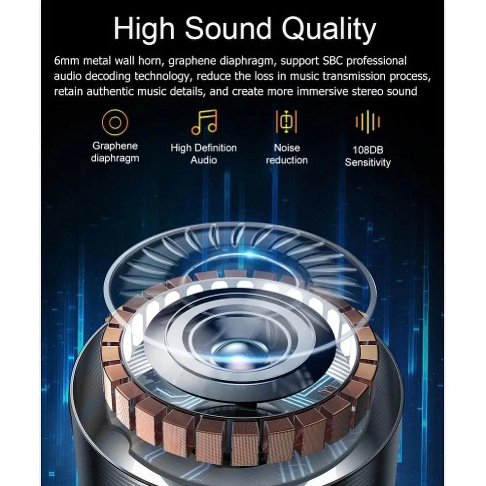 Earbuds Wireless TWS Headphones Earphones True Wireless Stereo Headset R2R for Samsung Galaxy TabPRO 8.4 Tab 3 8.0 7.0 4 10.1 SM-T530 2 10.1, S5 Active, S10 5G On5 Note 9 8 5 NotePRO 12.2 4 3