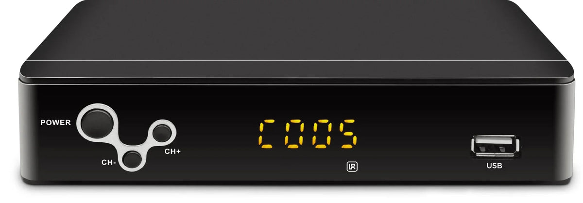 ATSC Digital TV Converter Box for Analog and Digital HDTV, providing Live 1080P viewing with TV Recording & Playback, HDMI Output, Timer Setting, TV Tuner Functionality, Access to Free Digital Channel