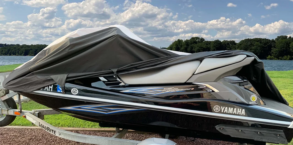 SUPER HEAVY-DUTY PWC 600D JET SKI Cover Compatible for Sea Doo Sea-Doo Bombardier RXP RXP-X 2004-2009 Jet Ski Trailerable Cover