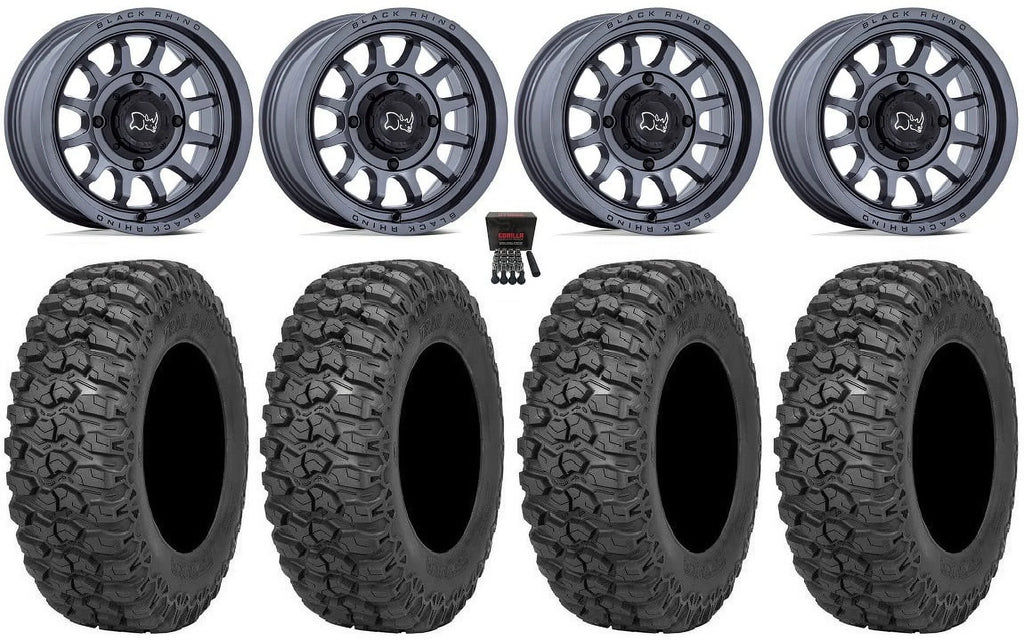 Black Rhino Rapid 15" Wheels Gm 32" Trail Saw 2.0 Tires Sportsman RZR Ranger
