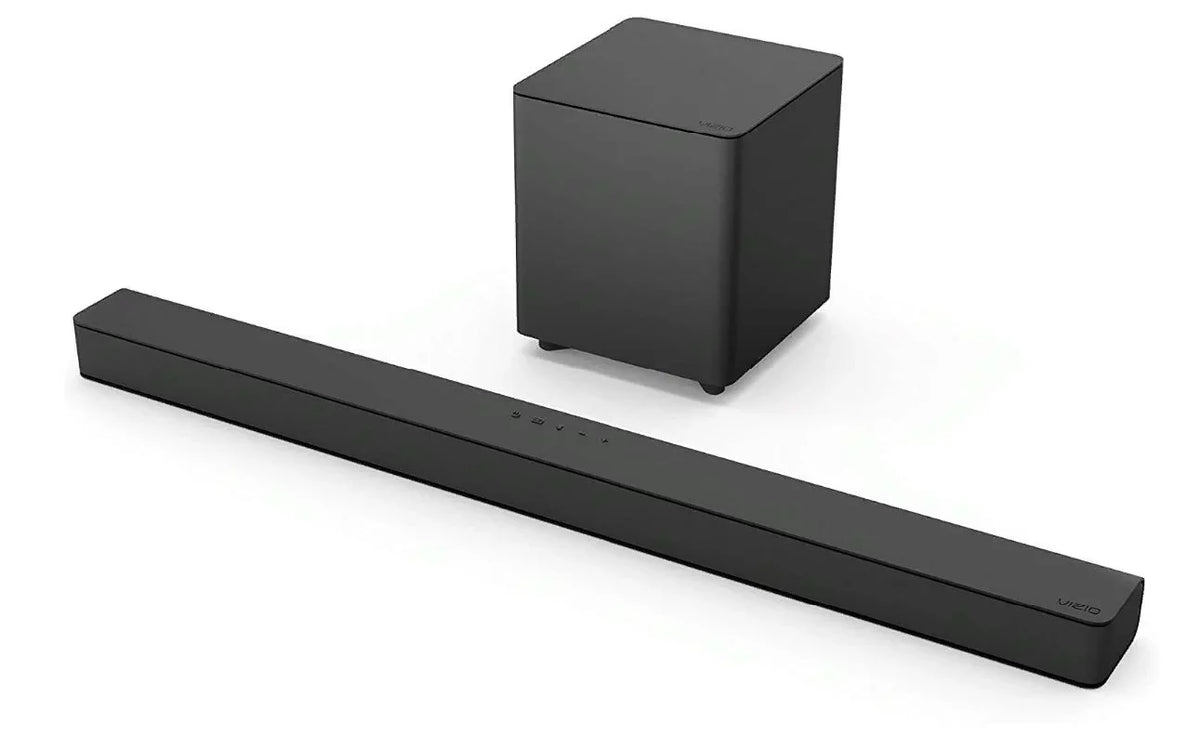 Restored VIZIO - V-Series 2.1 Channel Sound Bar System with Wireless Subwoofer - Black V21-H8R (Refurbished)
