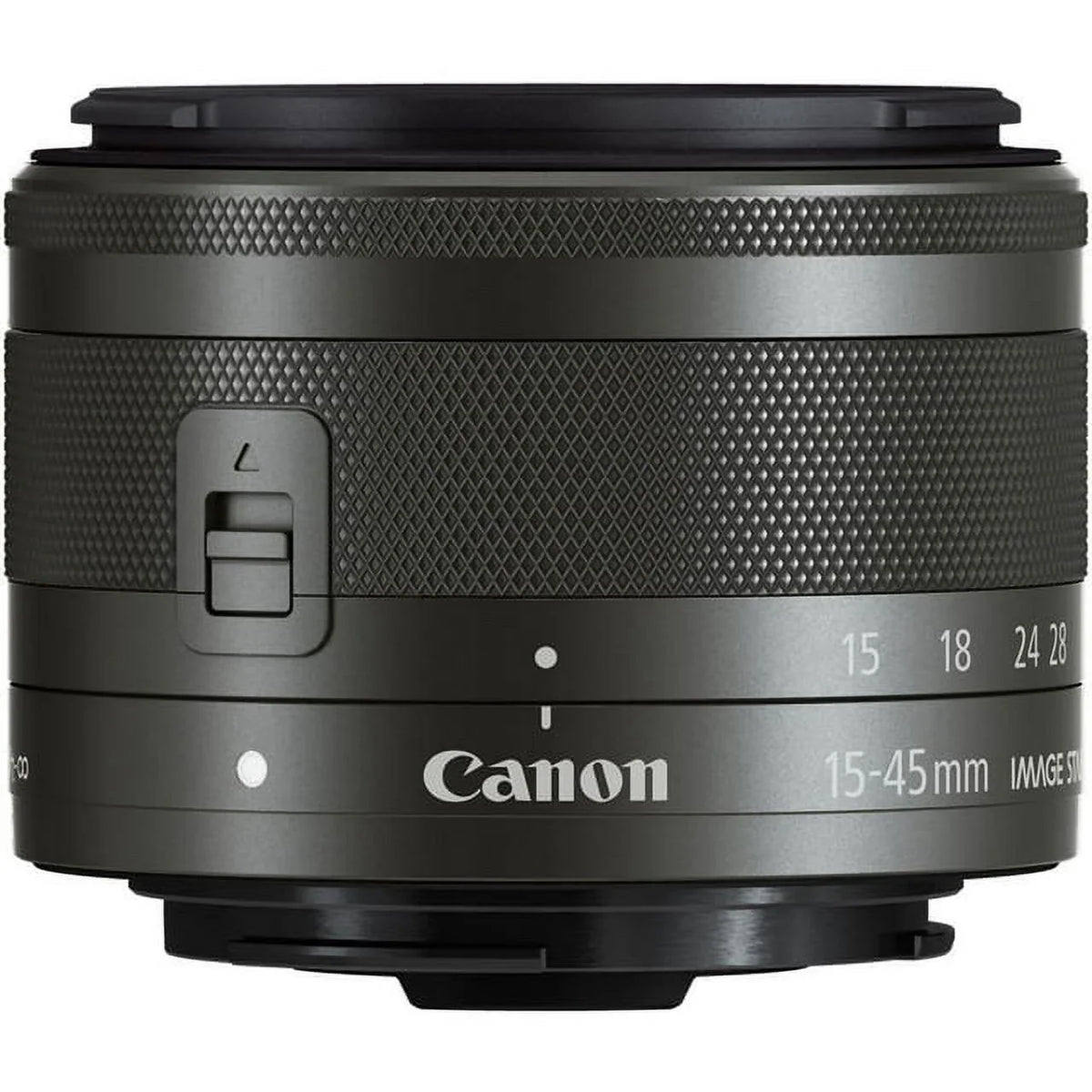 Canon EF-M 15-45mm f/3.5-6.3 IS STM Lens (Graphite) - DealExpo Advanced Bundle