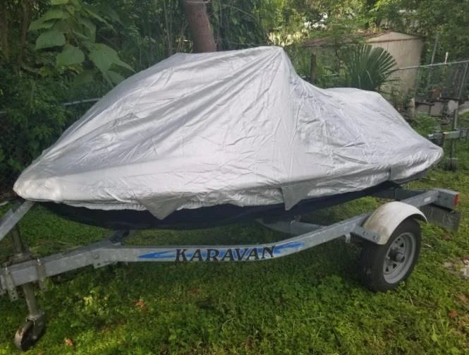 UV Reflective, Travel, Storage and Mooring Watercraft PWC Jet Ski Cover for Sea Doo Bombardier GTI 130 2008 2009 2010