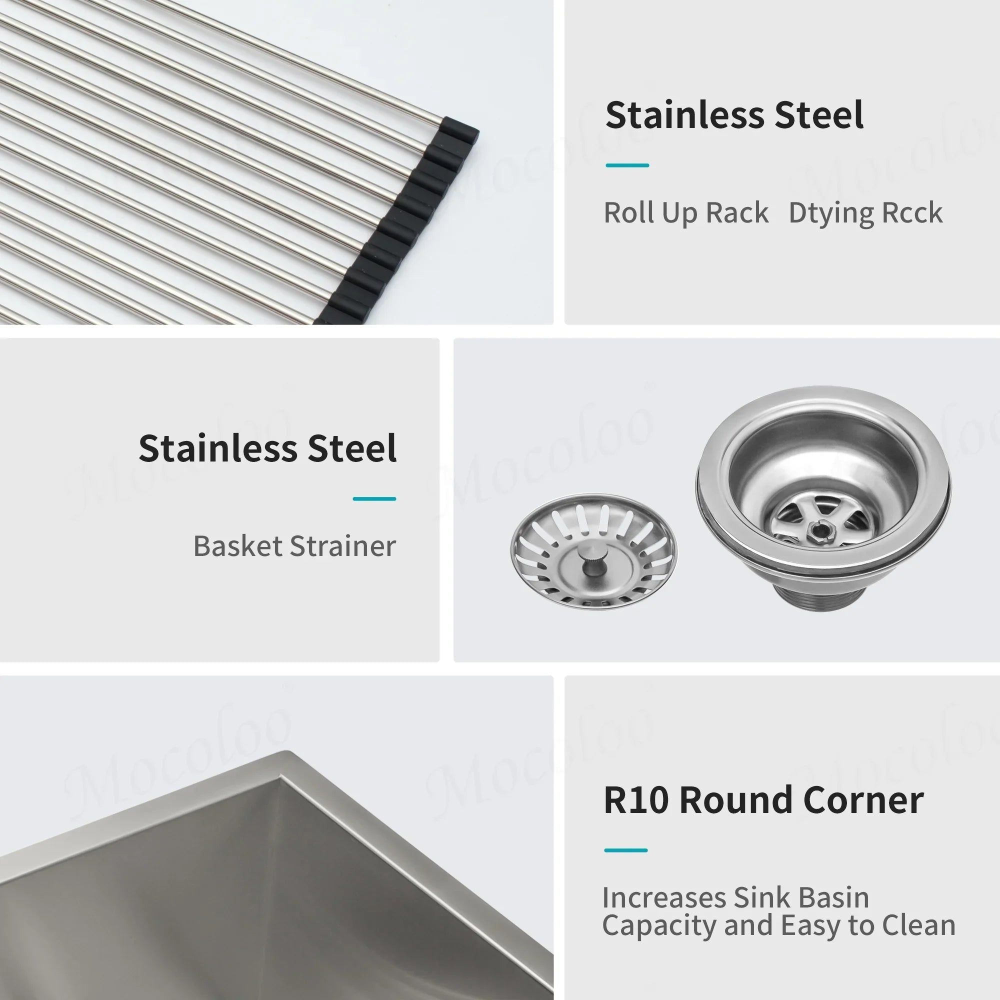 33 Inch Double Farmhouse Sink - Mocoloo Apron Front Kitchen Farm Sink 18 Gauge Stainless Steel Farmhouse Sink 33x20x9 Inch Double Bowl 60/40 Kitchen Sink