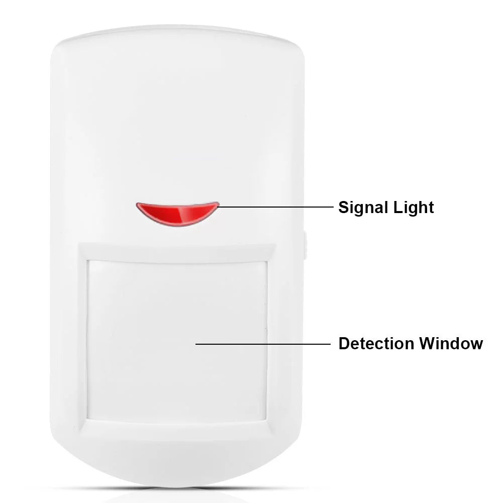 Emoshayoga 433MHz Wireless Passive Infrared Sensor, Wireless Smart Motion Senso PIR Motion Detector for Home Business