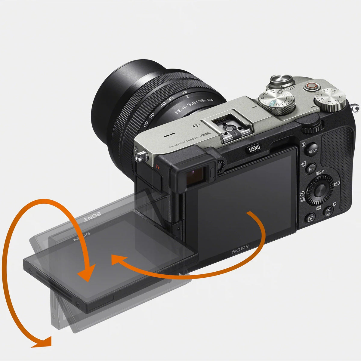 Sony a7C Mirrorless Full Frame Camera Alpha 7C Body with 28-60mm F4-5.6 Lens Kit Silver ILCE7CL/S Bundle with Deco Gear Case + Extra Battery + Flash + Filters + Macro & Telephoto Lenses + Accessories