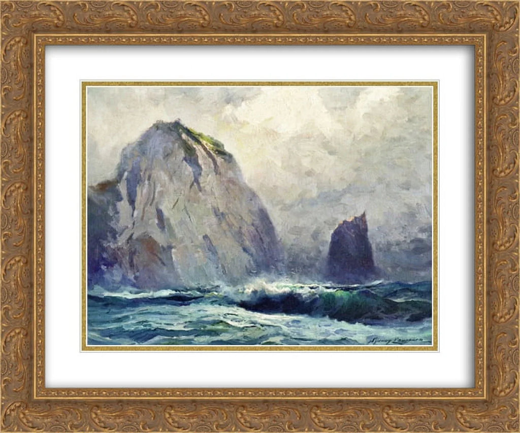 Sydney Laurence 2x Matted 24x20 Gold Ornate Framed Art Print 'Cape St. Elias '