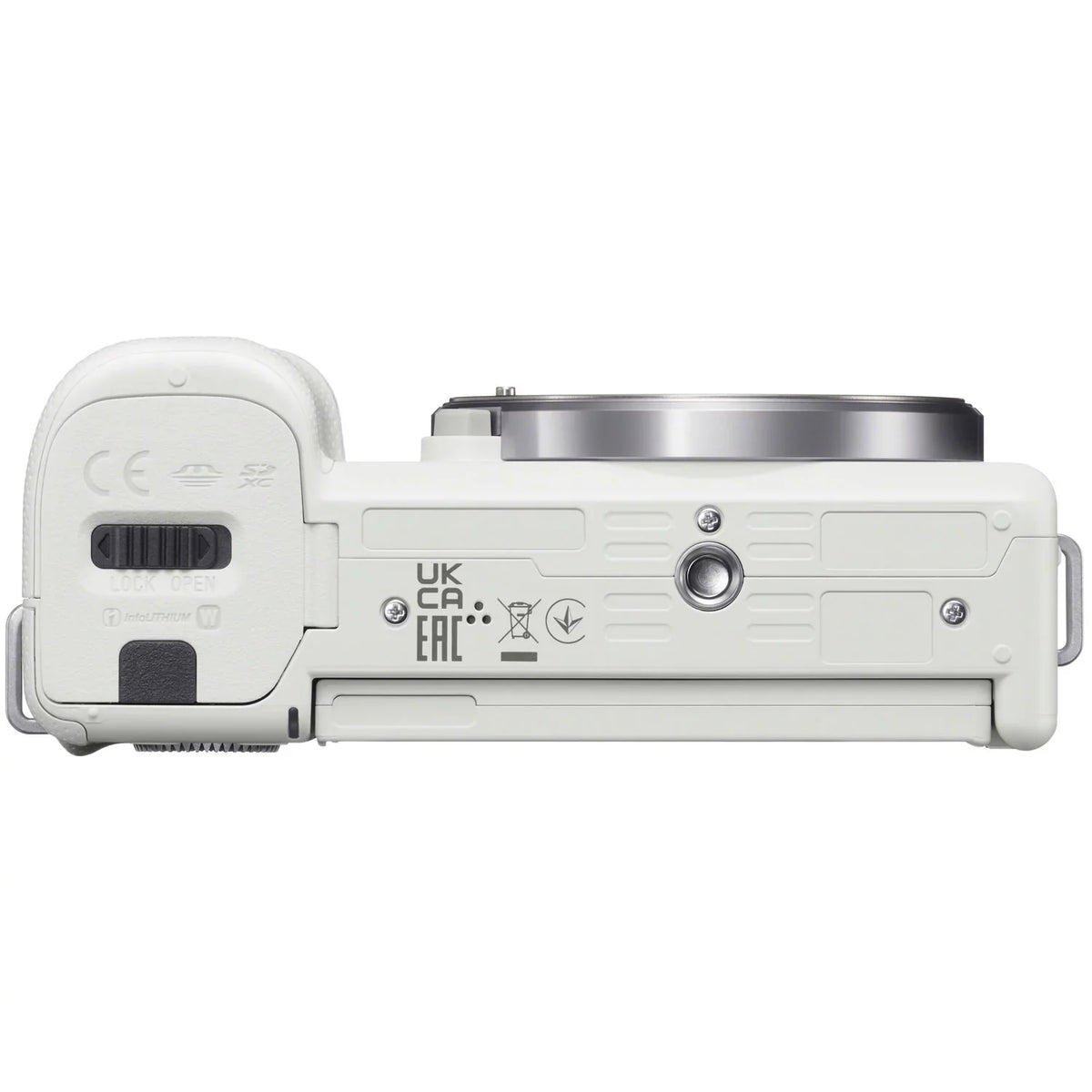 Sony ZV-E10 Mirrorless Alpha APS-C Interchangeable Lens Vlog Camera (Body, White) ILCZV-E10/W Bundle with Deco Gear Photography Case + Extra Battery + Photo Video Software & Accessories Kit