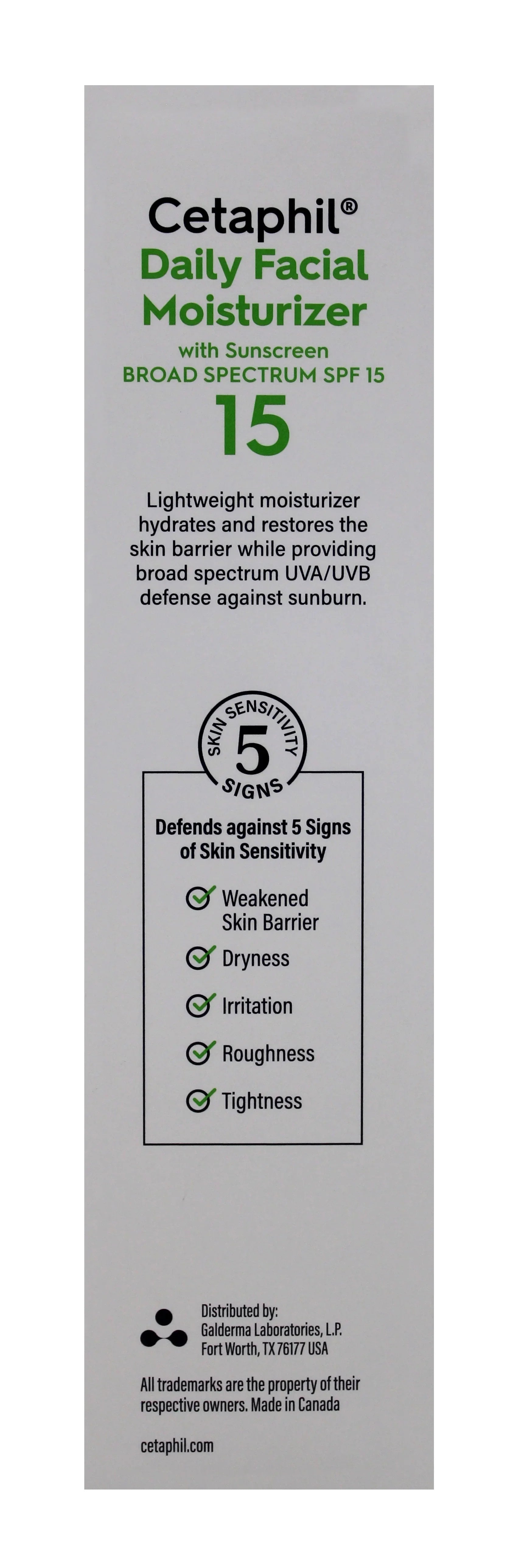 Cetaphil Daily Facial Moisturizer, SPF 15, Fragrance Free - 4 fl oz