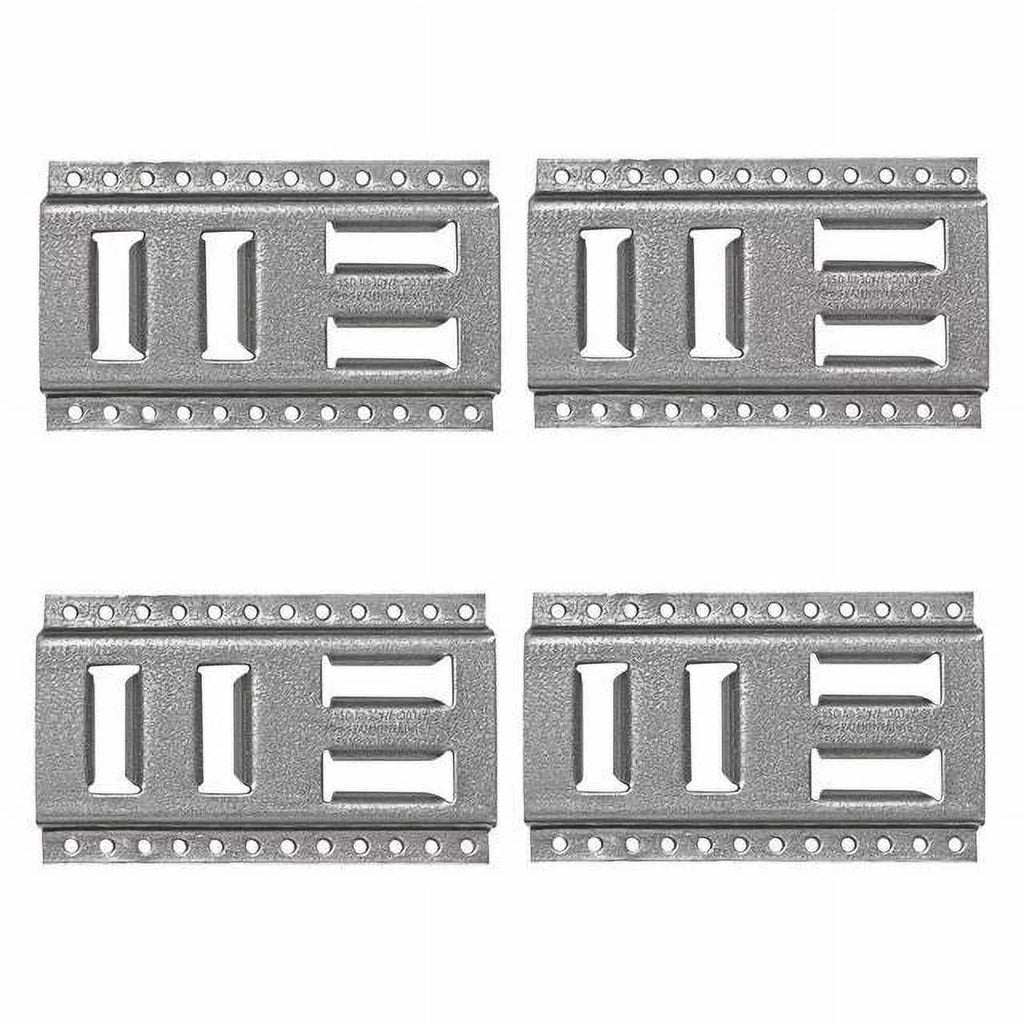 SNAP-LOC Fast-Track E-Track 8 Inch 4-Pack USA Galvanized Steel Horizontal Vertical, Logistic Tie-Down for Pickups, Trucks, Trailers