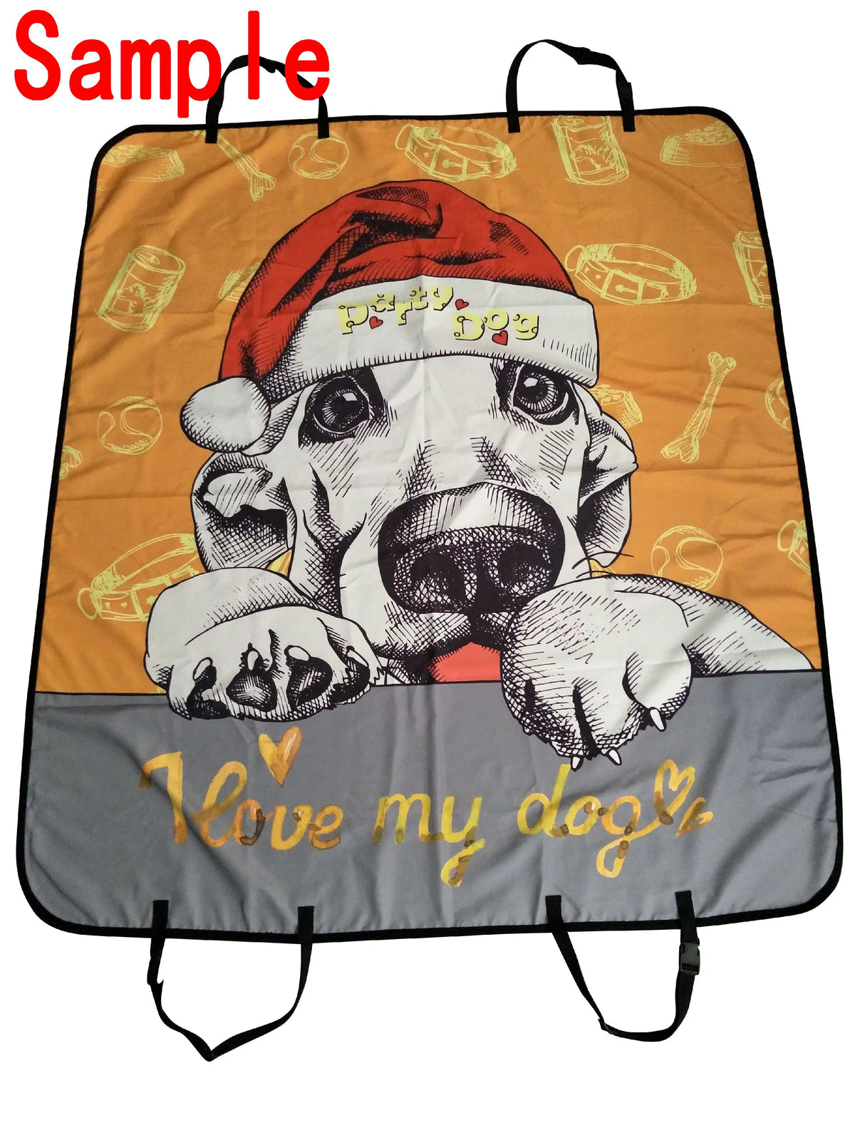 GCKG Spirit of Flaming American Football Pet Car Seat Cover Dog Car Seat Mat Hammock Cargo Mat Trunk Mat For Cars Trucks and SUV 54x60 inches