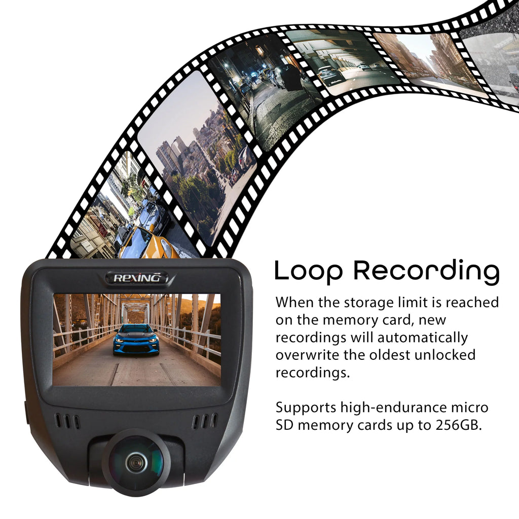 Rexing V360 Front and Rear 360 Degree Dash Cam