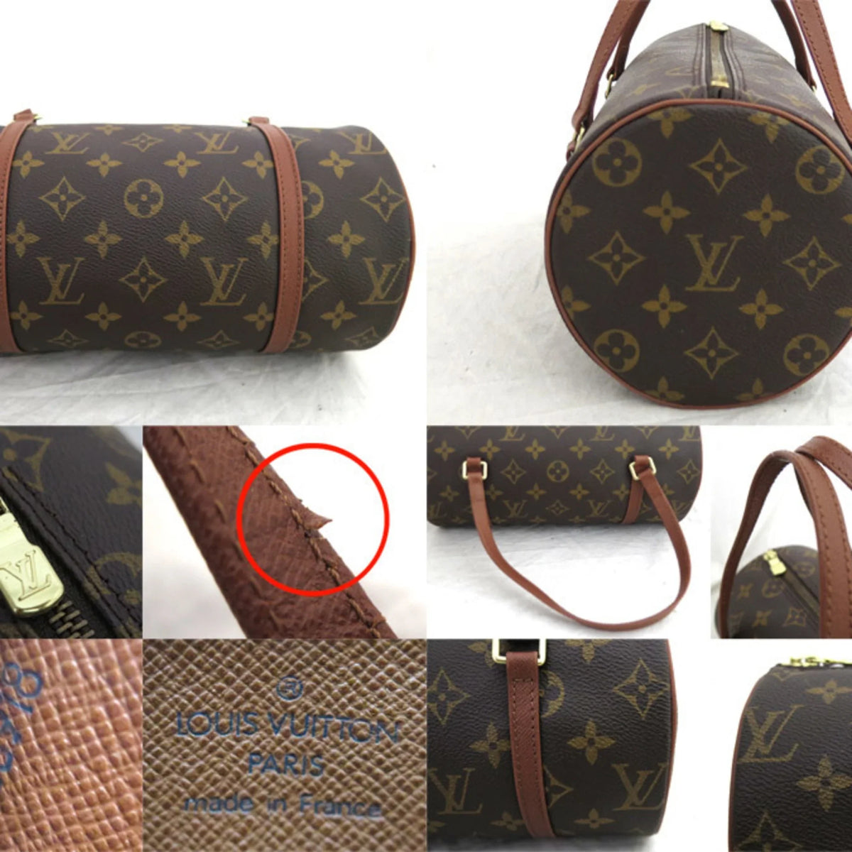 Pre-Owned Louis Vuitton LOUIS VUITTON Handbag Monogram Papillon Canvas Brown Women's M51366 (Good)