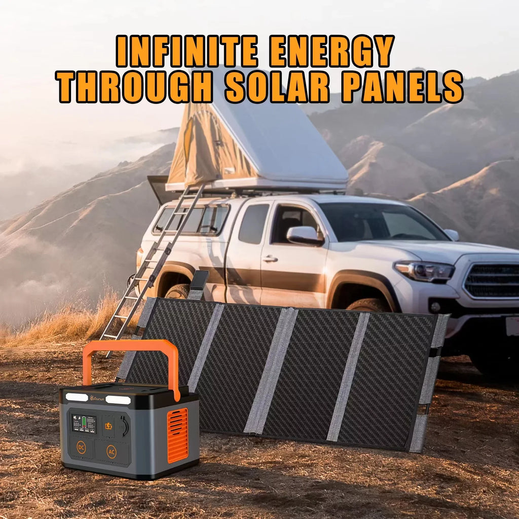 Foursun 1500W(3000W Peak) Portable  Station,1598.4Wh with 2 x 1500W AC Outlets ,Wireless charge,PD 65W,Solar Generator for Home Backup, Emergency, Camping