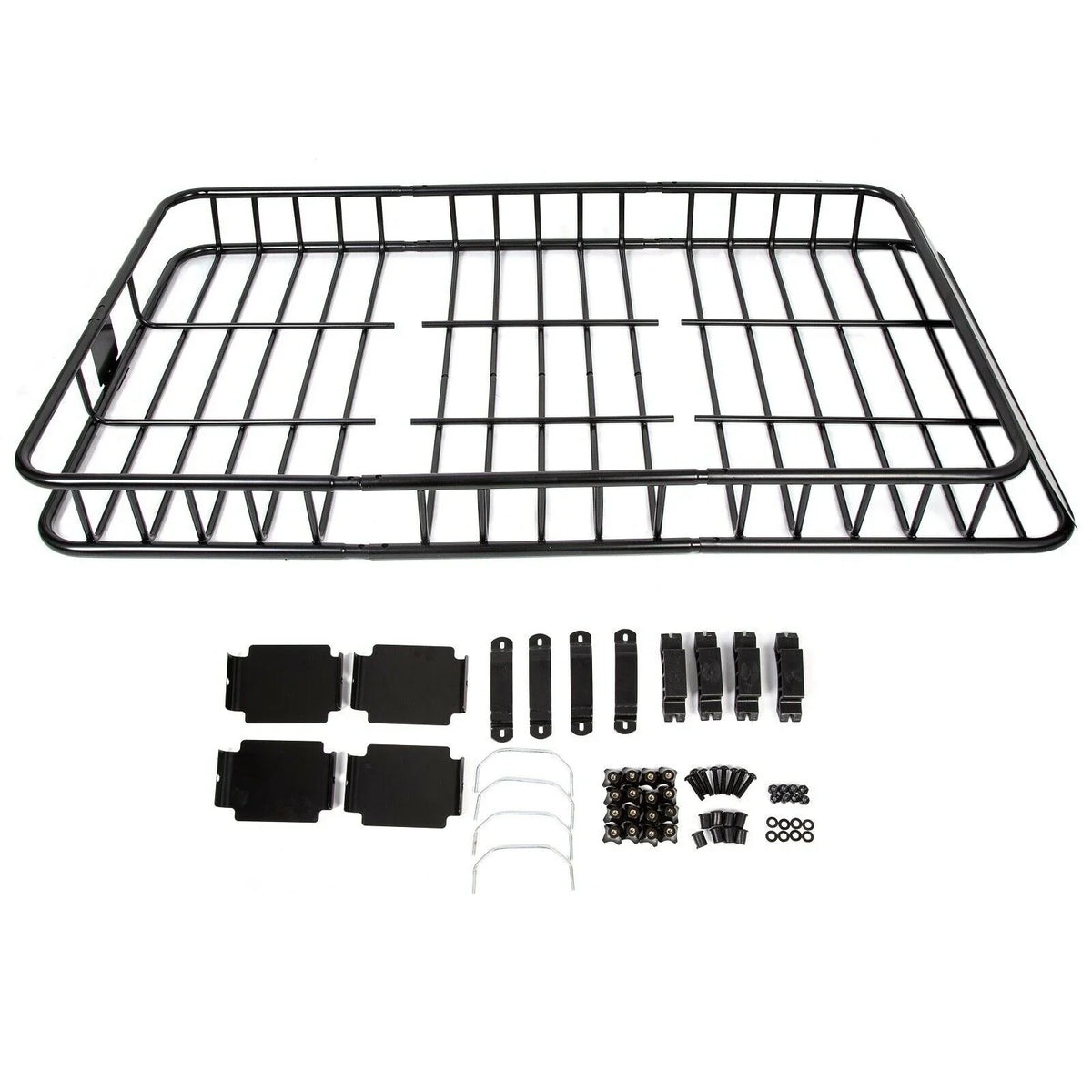 Teledu 64'' Universal Roof Rack w/Extension Cargo SUV Top Luggage Carrier Basket Holder