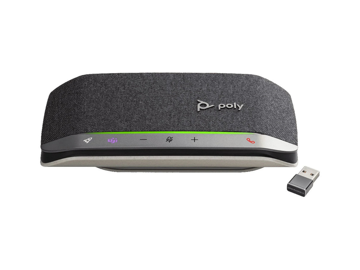 Poly - Sync 20 Bluetooth/USB-A Speakerphone - Personal Portable Speakerphone - Noise & Echo Reduction - Connect to Cell Phones via Bluetooth or Computers via USB-A Cable - Works with Teams, Zoom