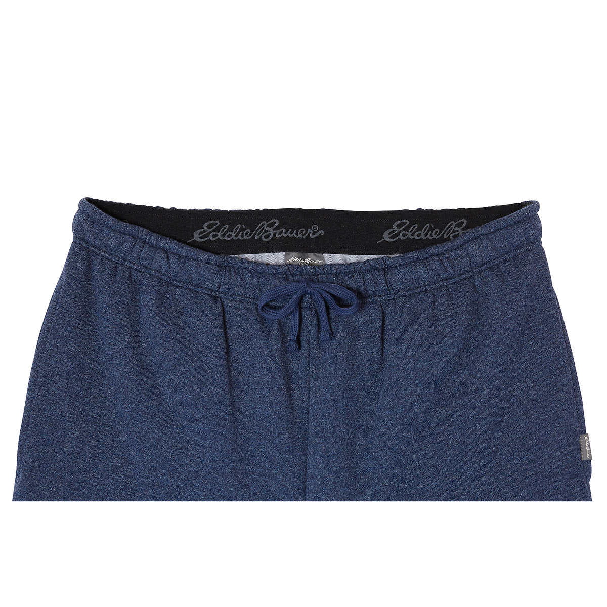 Eddie Bauer Men’s Top & Bottom Lounge Sleepwear Pajama Set, Gray/Blue, XL