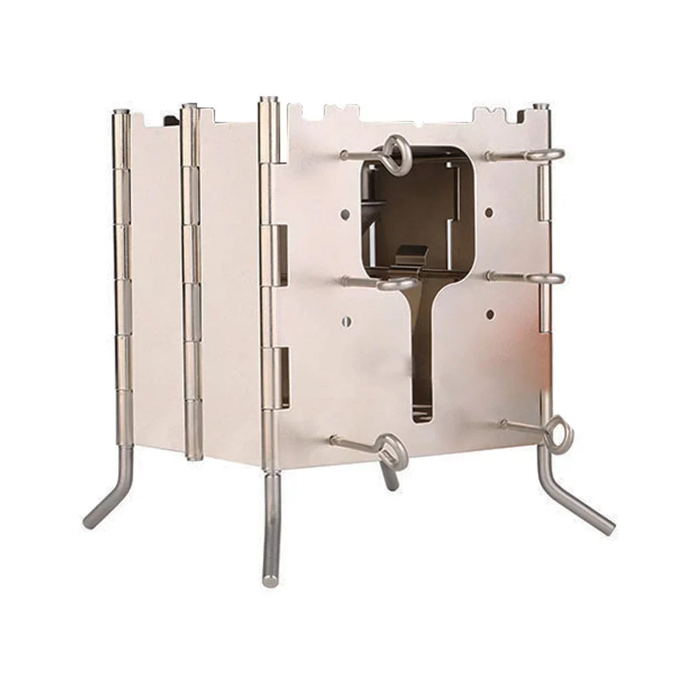 Walmeck Wood Burning Stove with Carrying Case, Ideal for Backpacking and BBQ