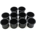 10 Cup Holder Plastic Pocket Recessed Insert Universal for Boat RV Car Truck Sofa Game Table Marine Pontoon Motorhome Camper