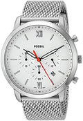 Fossil Men's 'Neutra Chrono' Quartz Stainless Steel Casual Watch, Color:Silver-Toned (Model: FS5382)