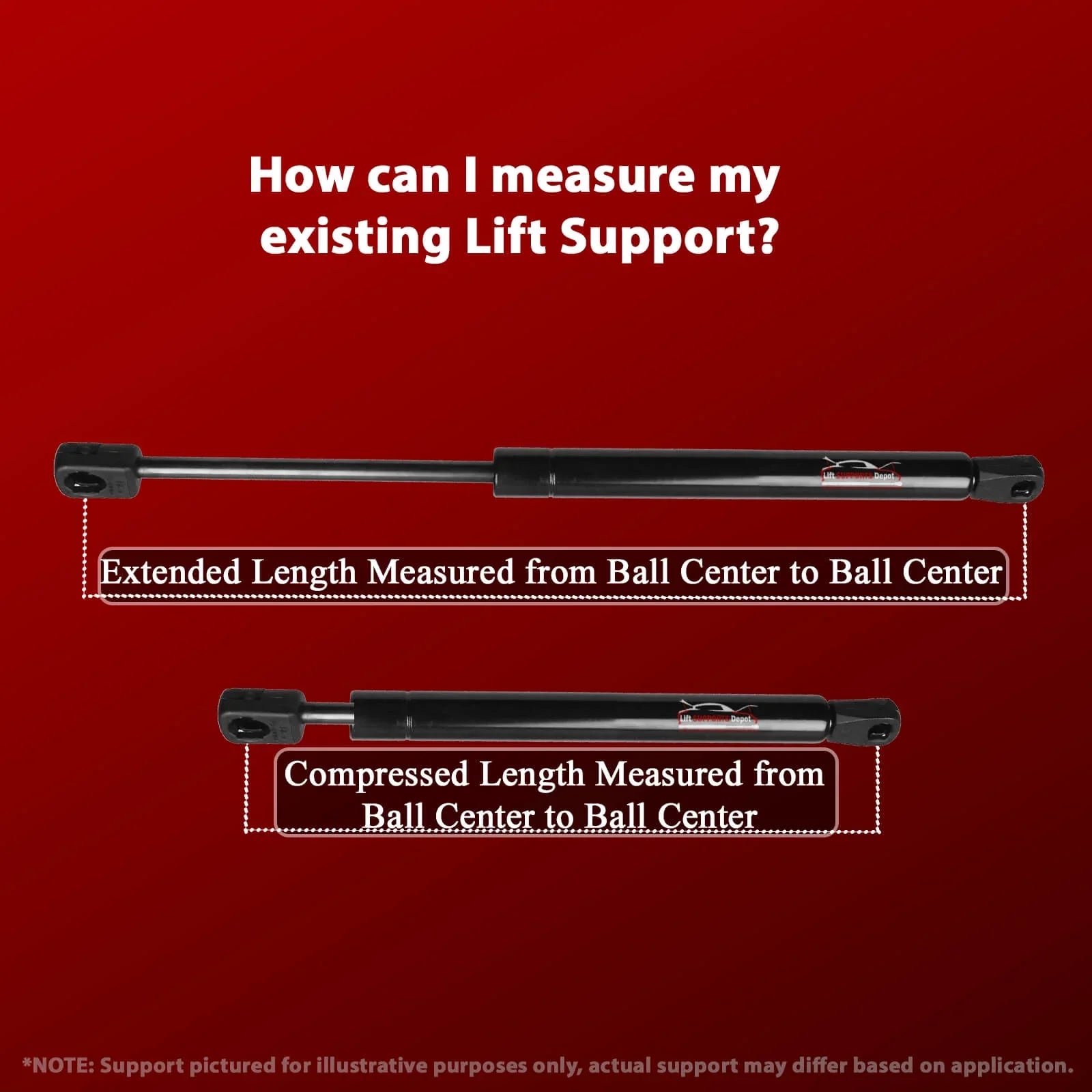 Qty 2 Pm2026 Trunk Lift Supports W/O Spoiler. Gas Shock - 2002 2003 2004 2005 2006 2007 2008 2009 2010 2011 2012 2013 2014 2015 2016 2017 2018 2019 2020 2001 Lift Supports Depot PM2026-a