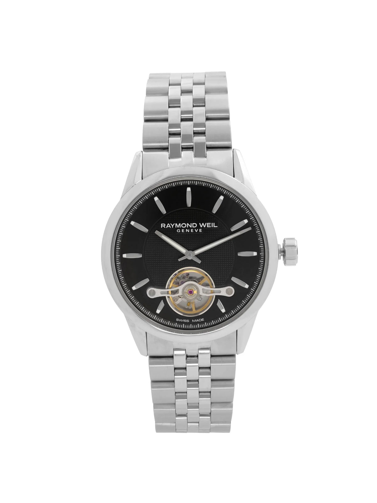 Raymond Weil Freelancer 42mm Steel Black Dial Automatic Mens Watch 2780-ST-20001